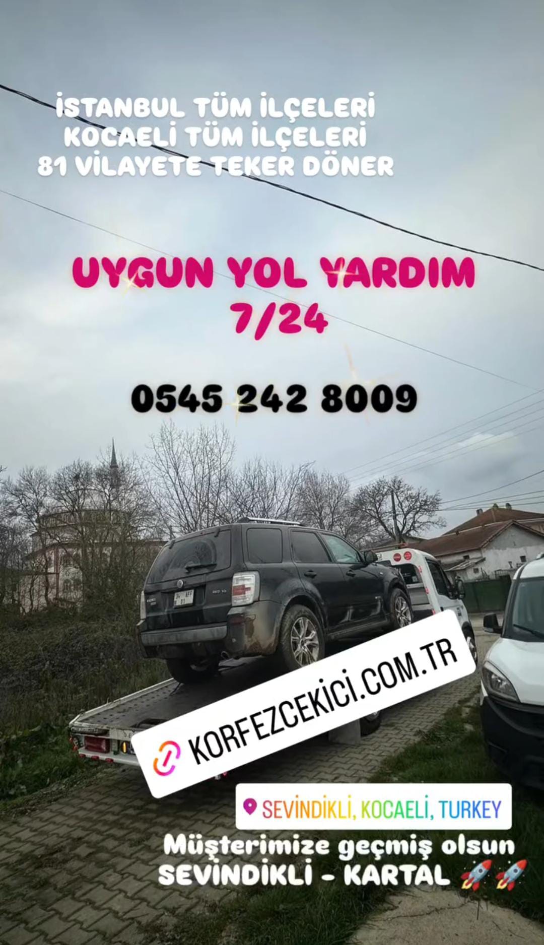 Yol Yardım Zorlu Koşullarda Bile Körfez Çekici 