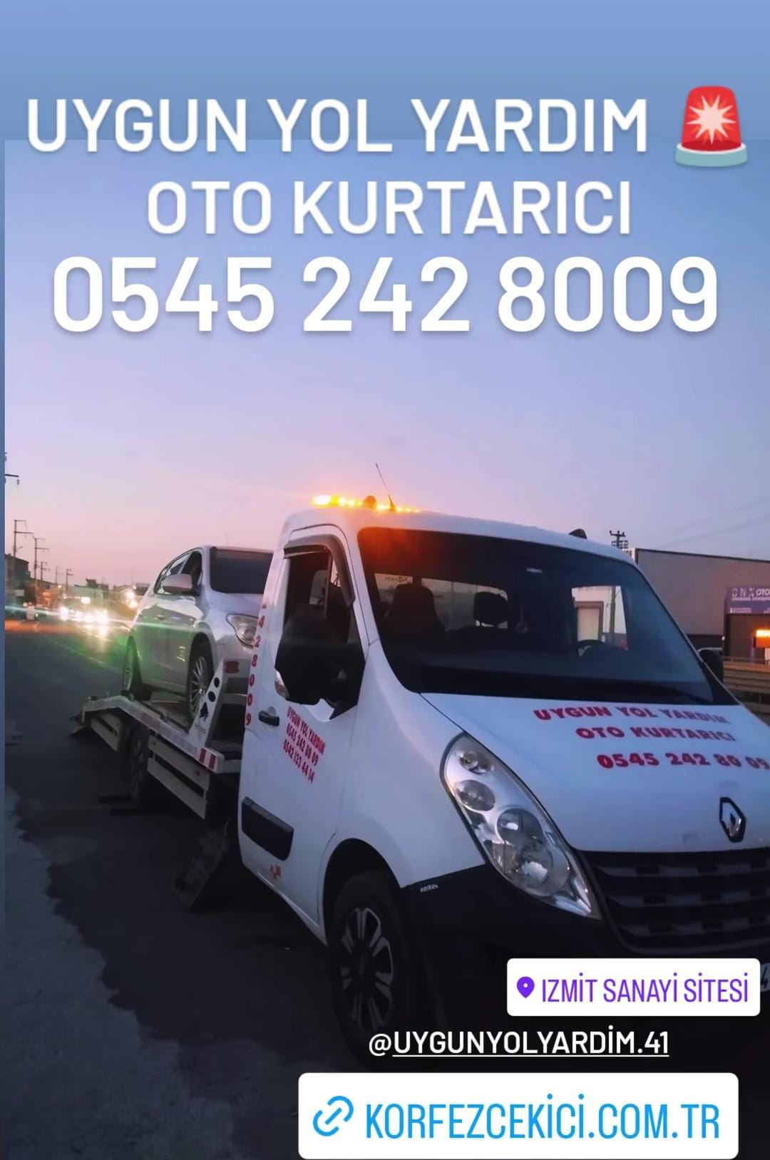 İzmit Oto Çekici | 7/24 Hızlı Yol Yardım 